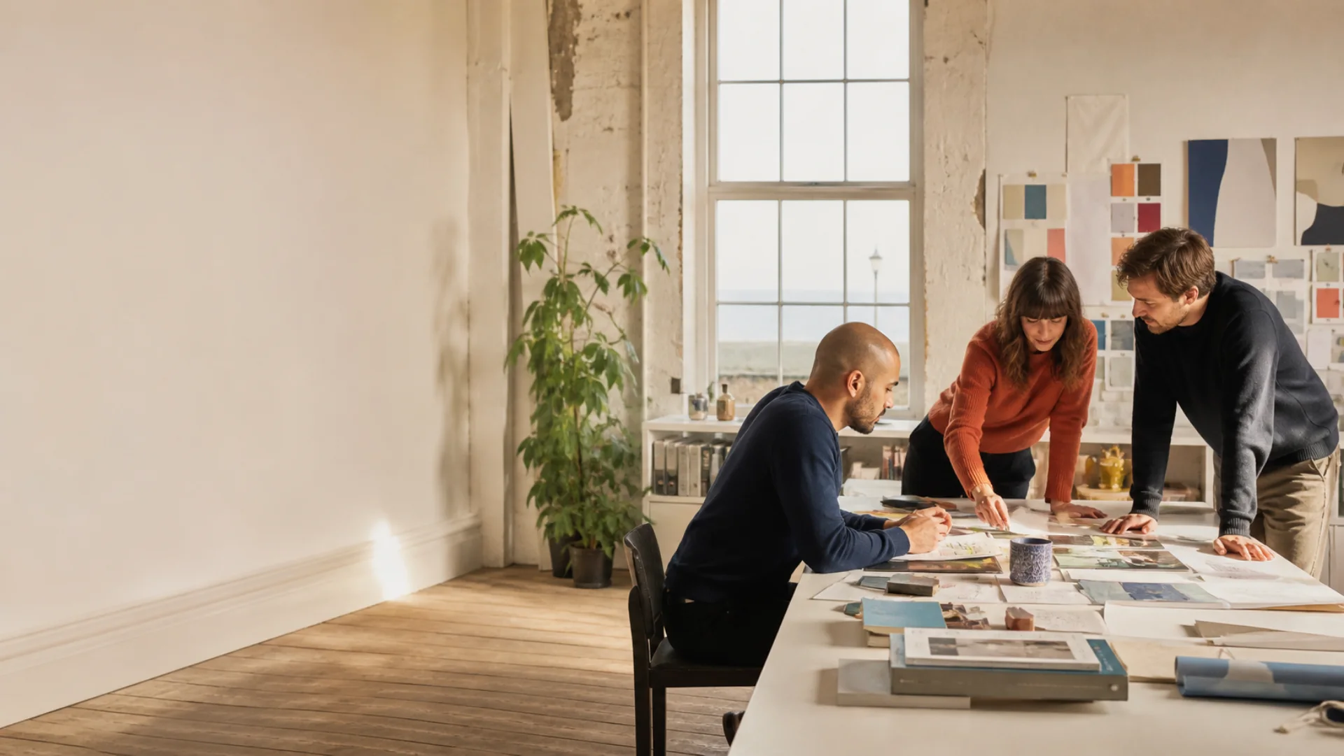 The Northstar team developing a new brand system in their Brighton studio